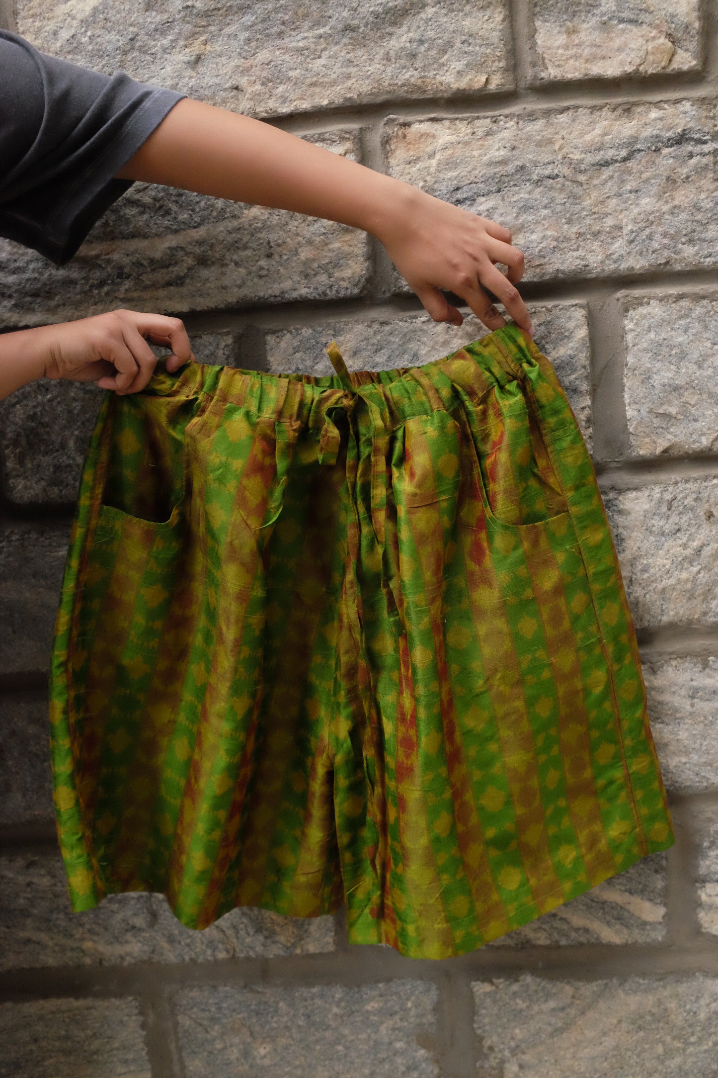 Ikat Multi-green Shorts