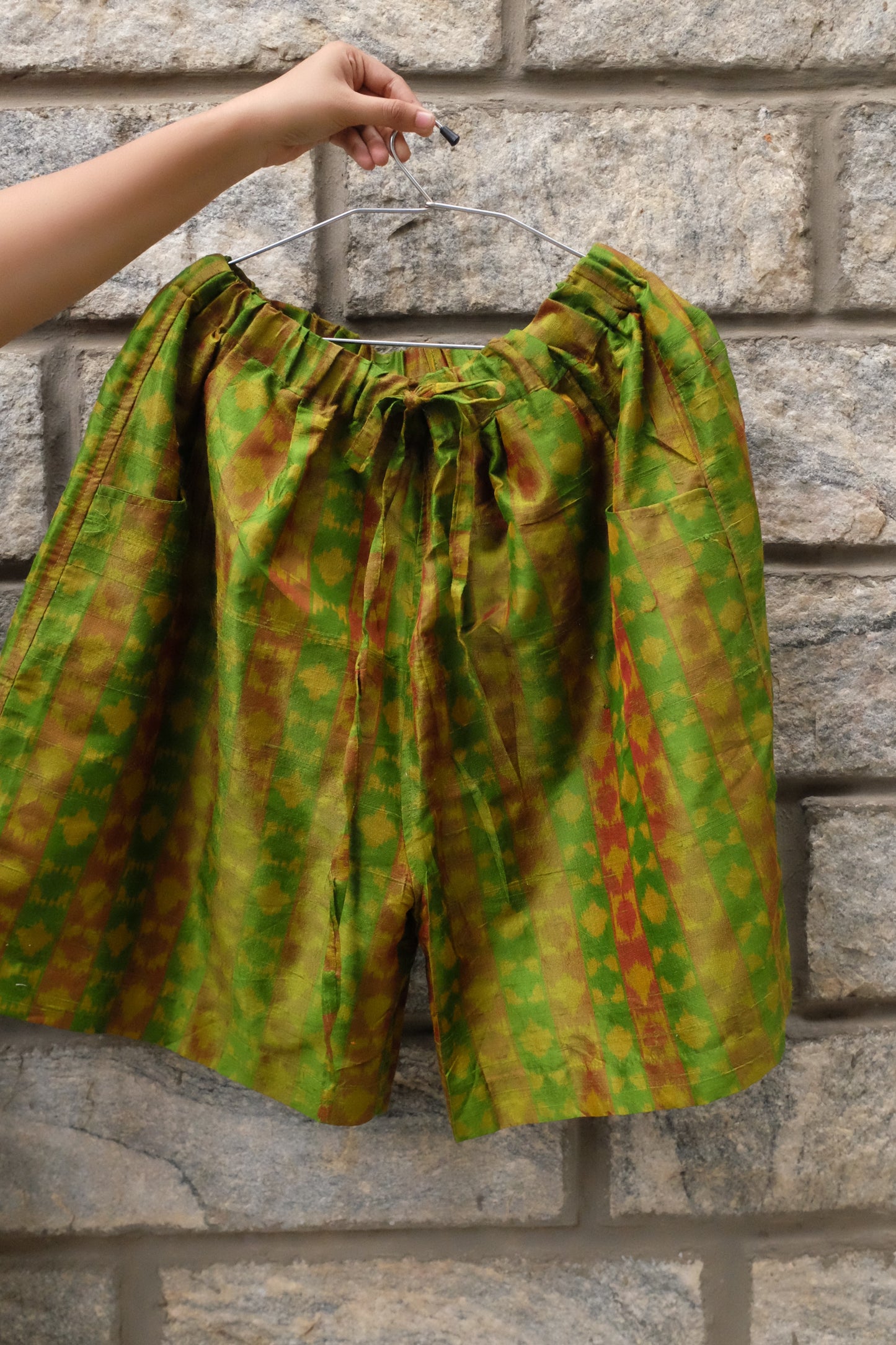 Ikat Multi-green Shorts