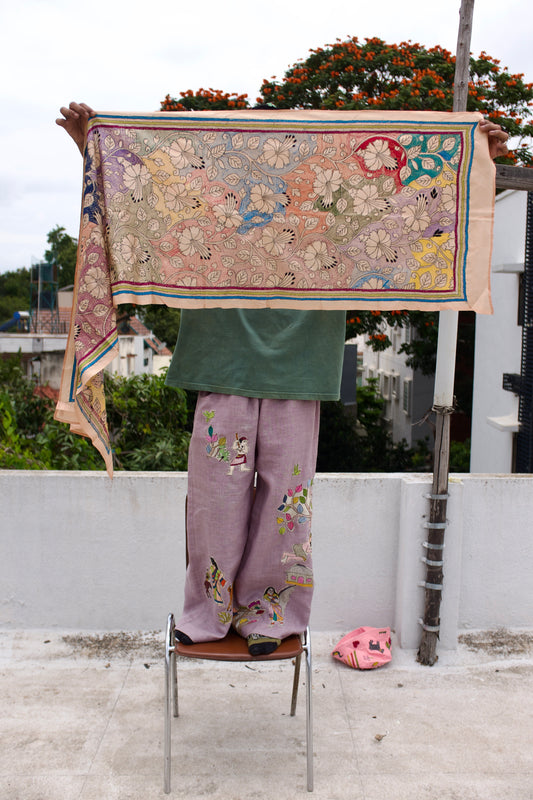 Bloom Stitch Nakshi Kantha Stole