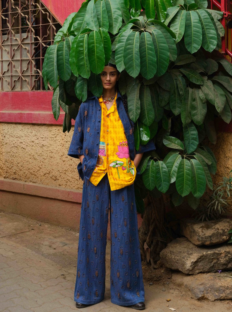 No Borders x Kula Indigo trousers