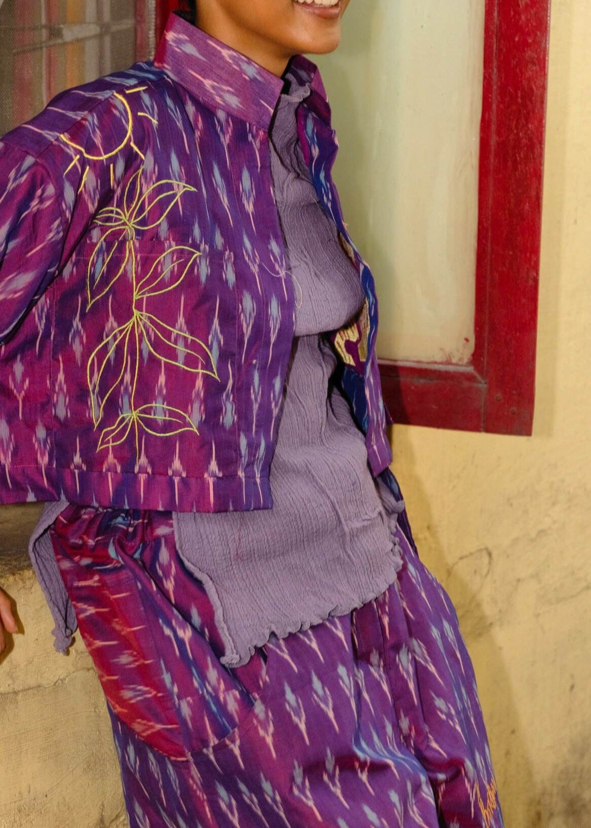 Let Love Grow Ikat Shirt & Pant Co-ord Set