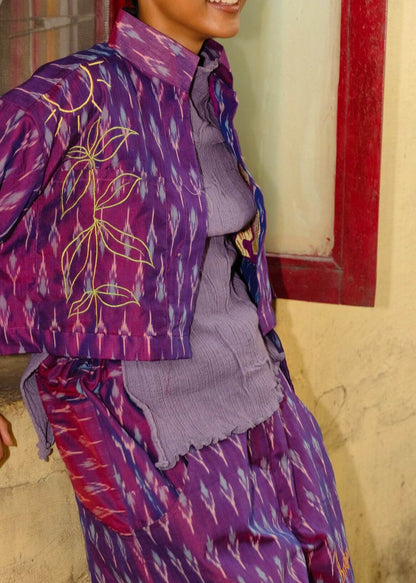 Let Love Grow Ikat Shirt & Pant Co-ord Set