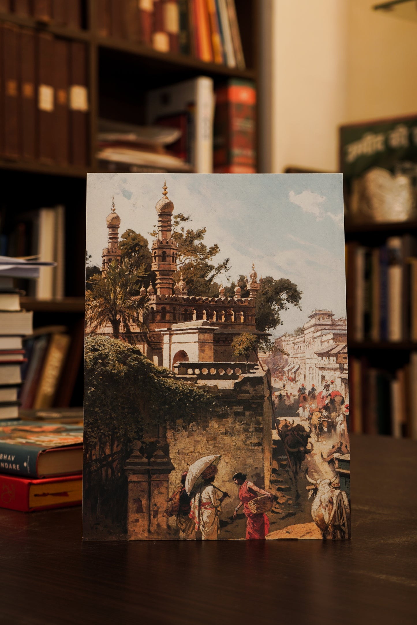 Daak Art Print - Hyderabad Street Scene by Woldemar Friedrich