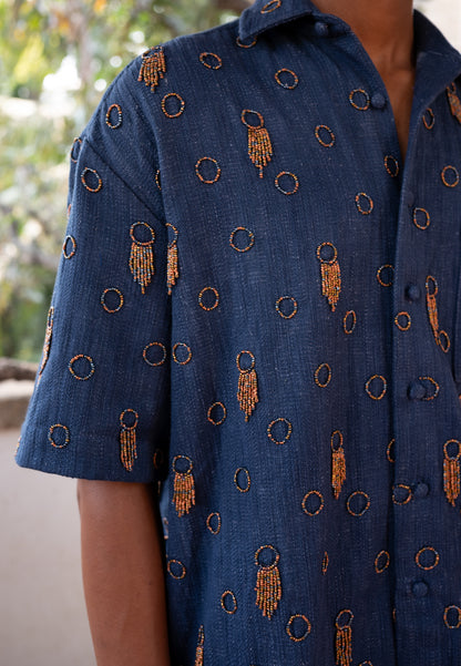 No Borders x Kula Indigo Shirt