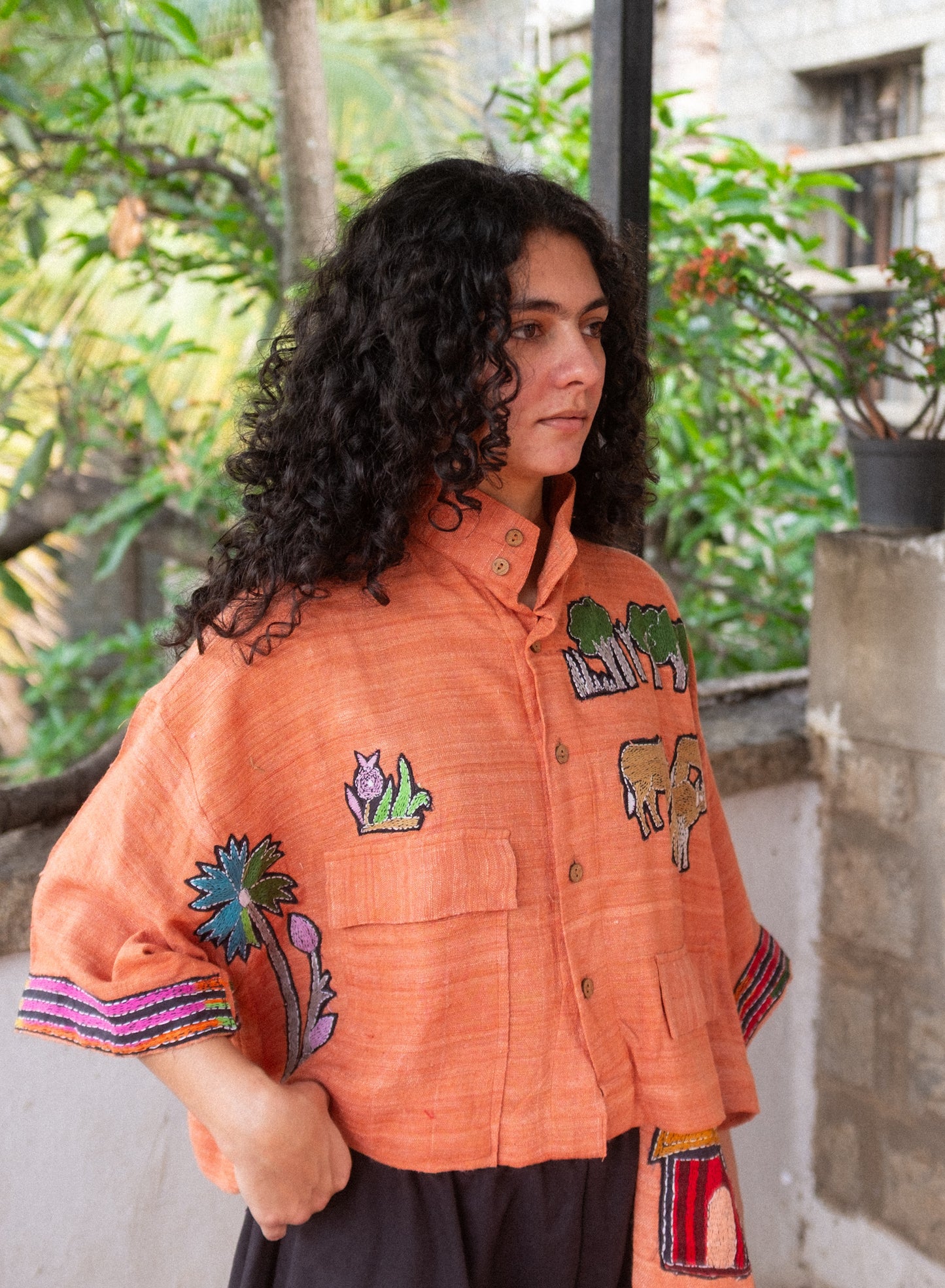 Village crops jacket  (orange)