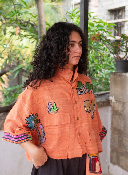Village crops jacket  (orange)
