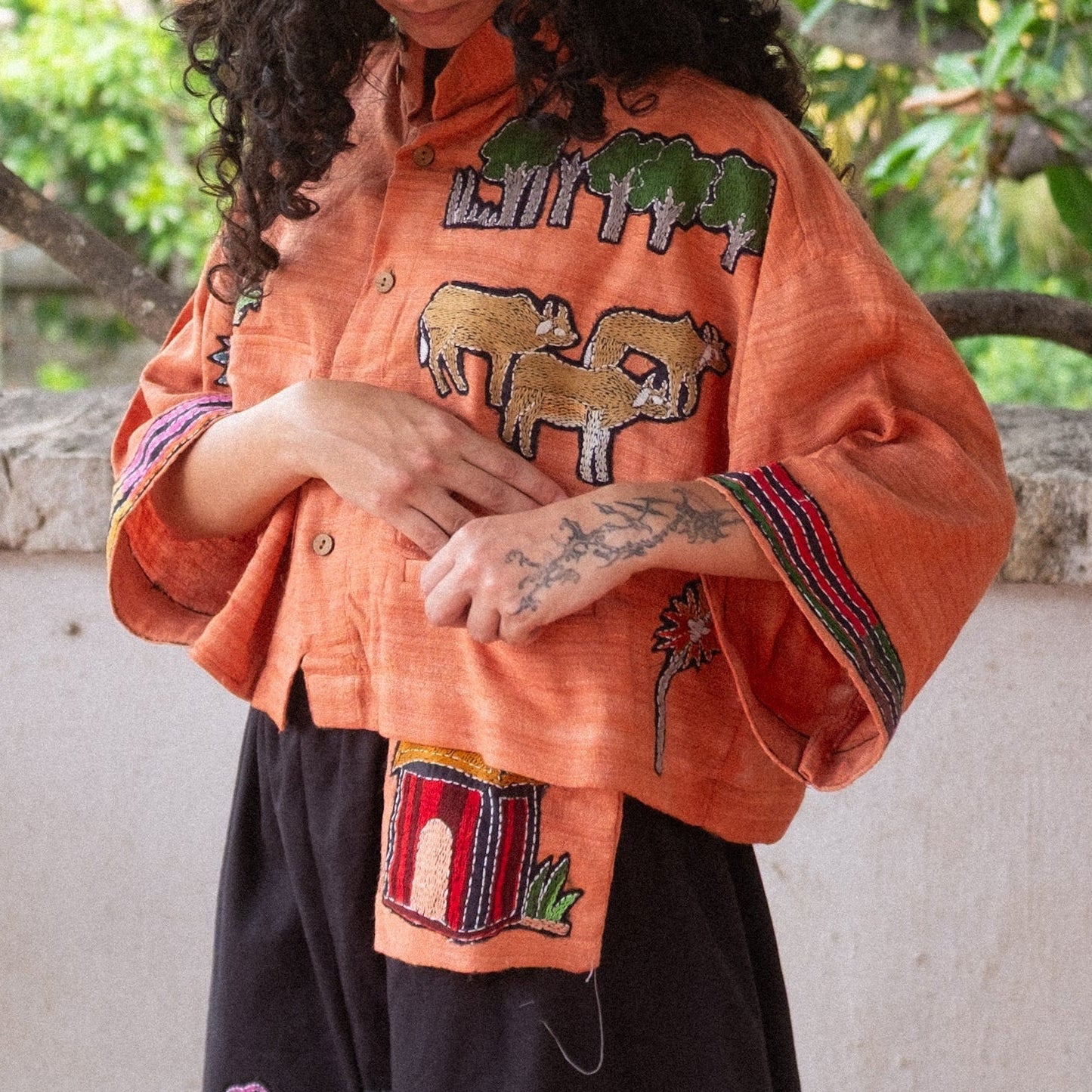 Village crops jacket  (orange)