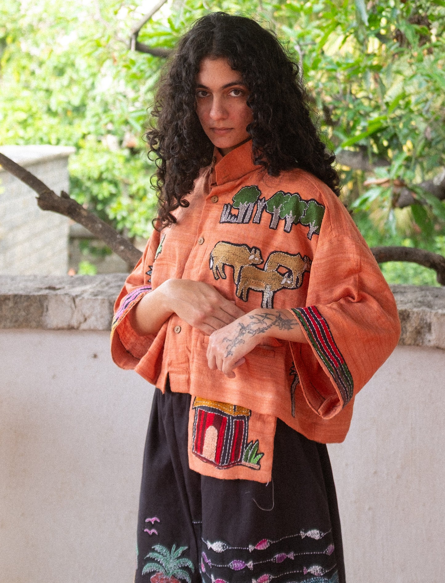Village crops jacket  (orange)