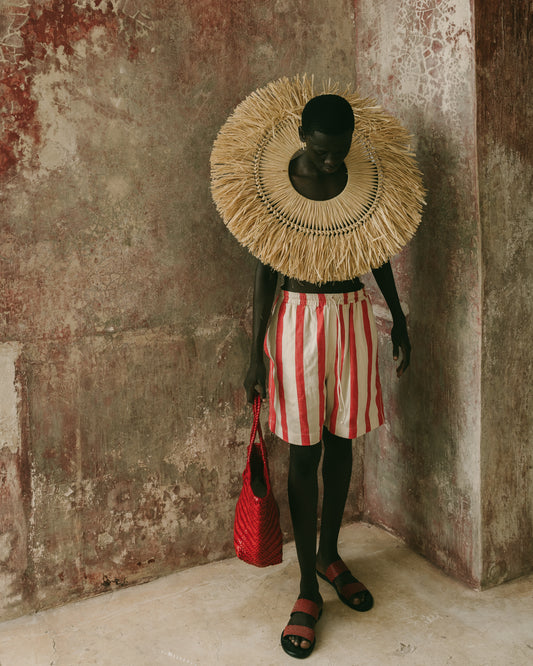 Red Siafu stripe short
