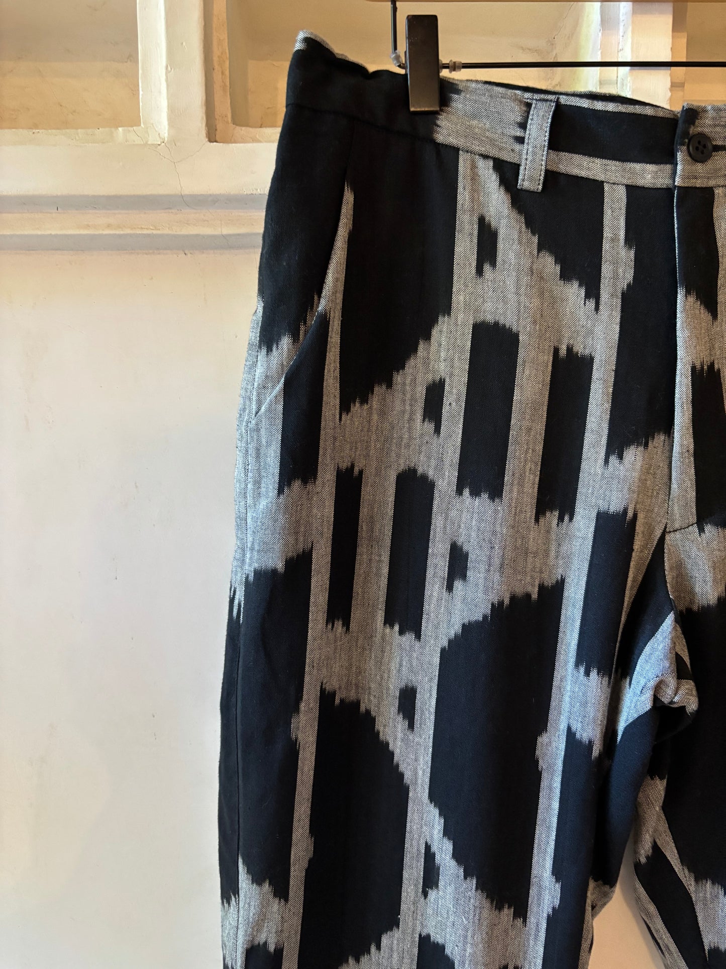 Black handloom trouser