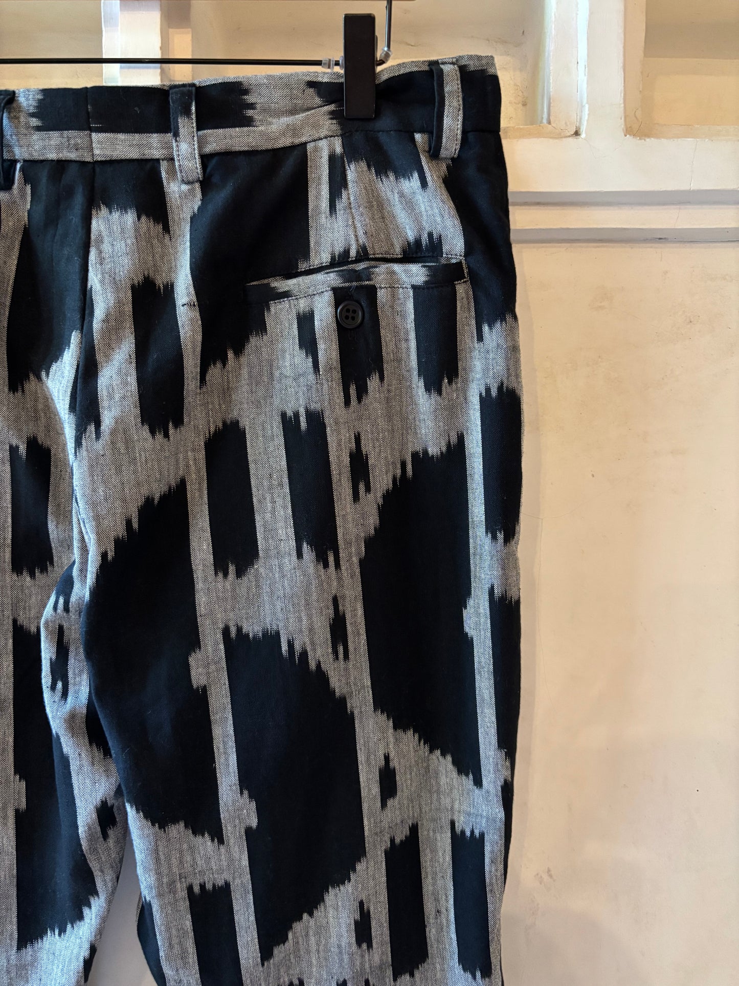 Black handloom trouser