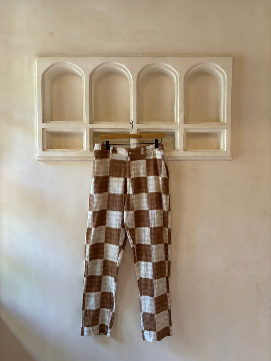 Brown Check trouser