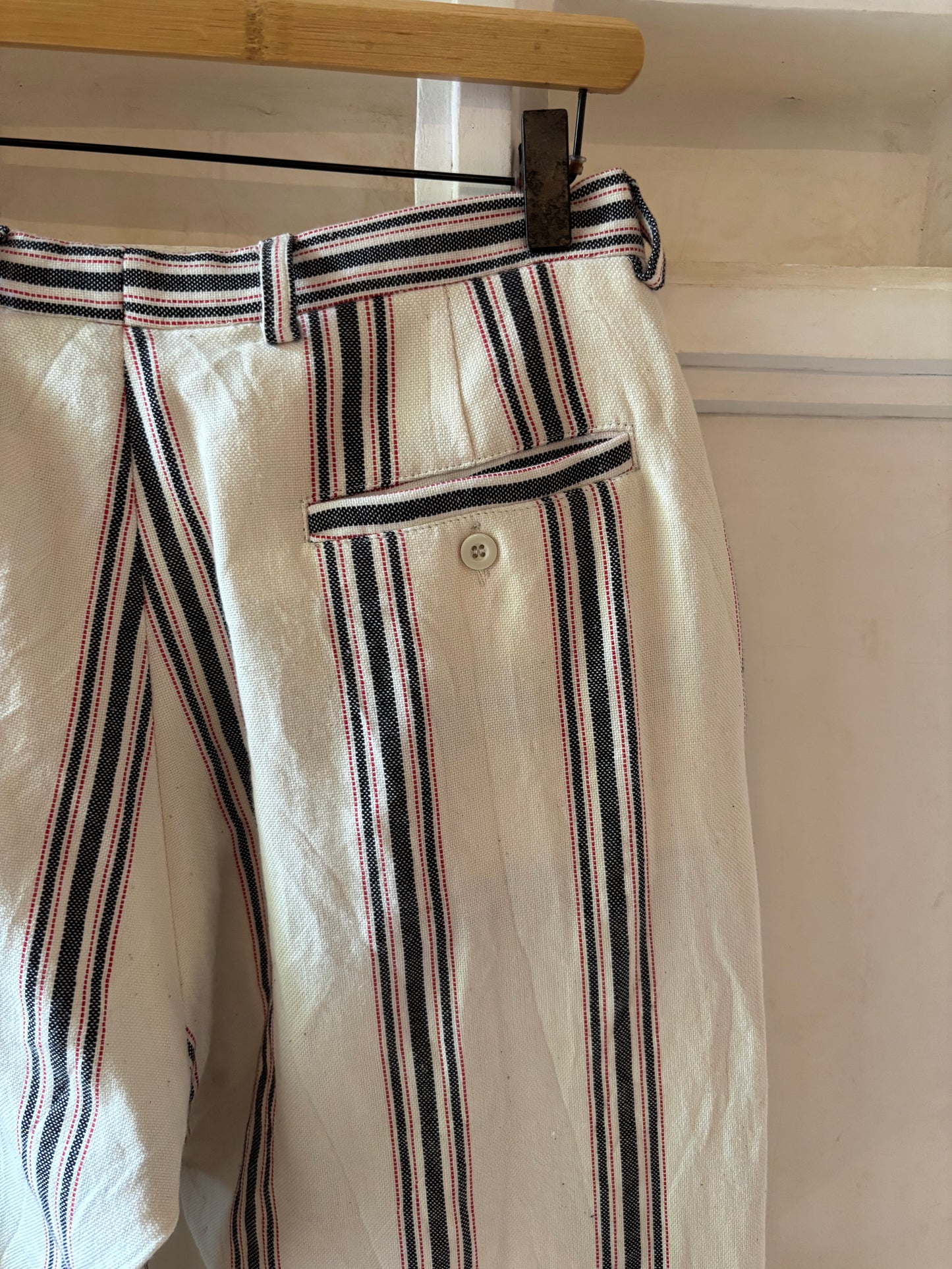 Siafu striped trouser Red & Navy