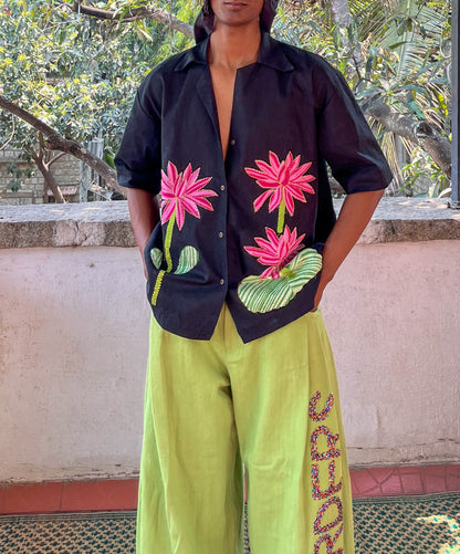 Lily Pad Kantha Shirt