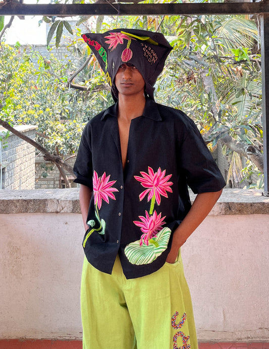 Lily Pad Kantha Shirt