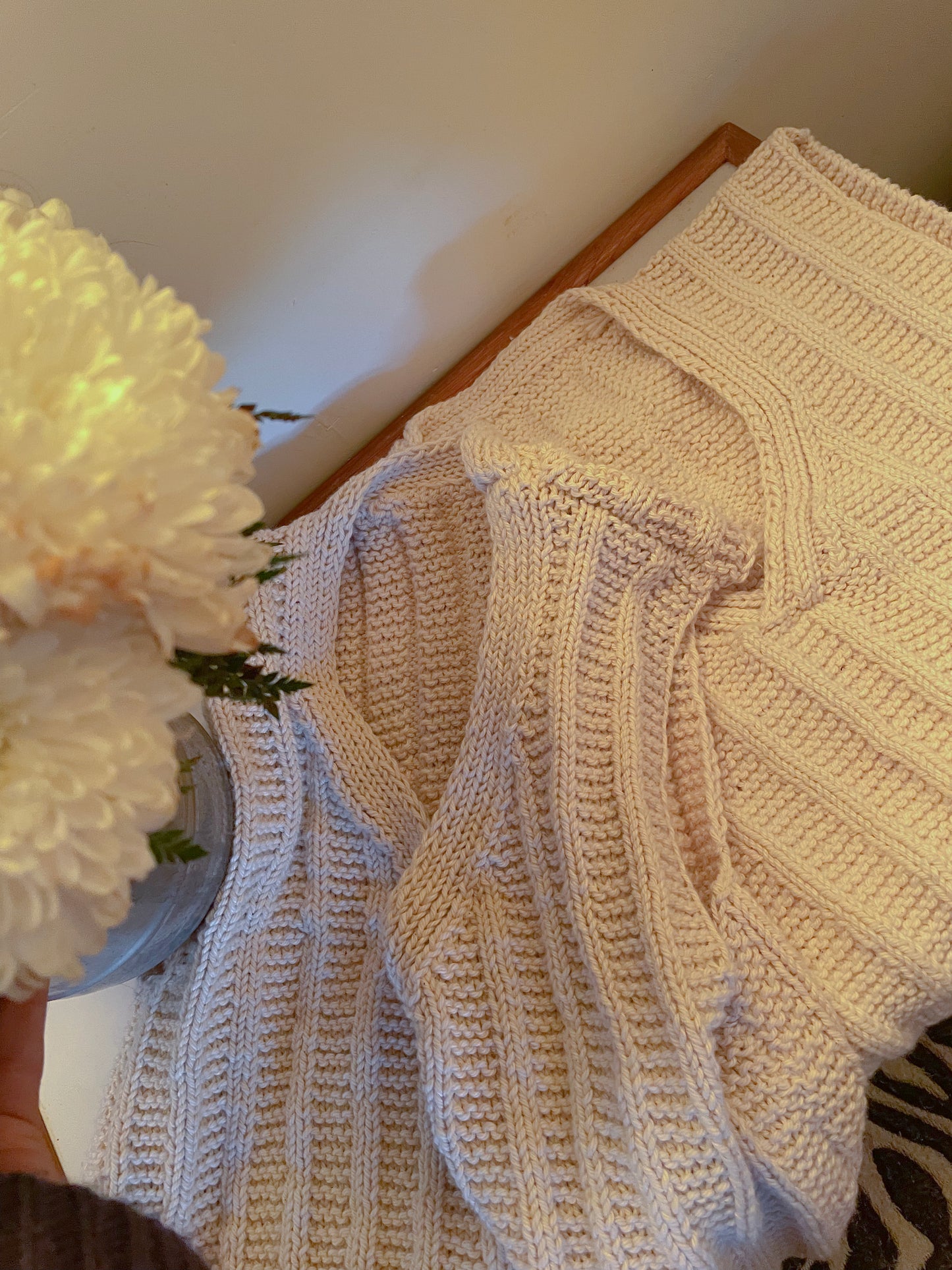 Undyed Hand knitted Vest