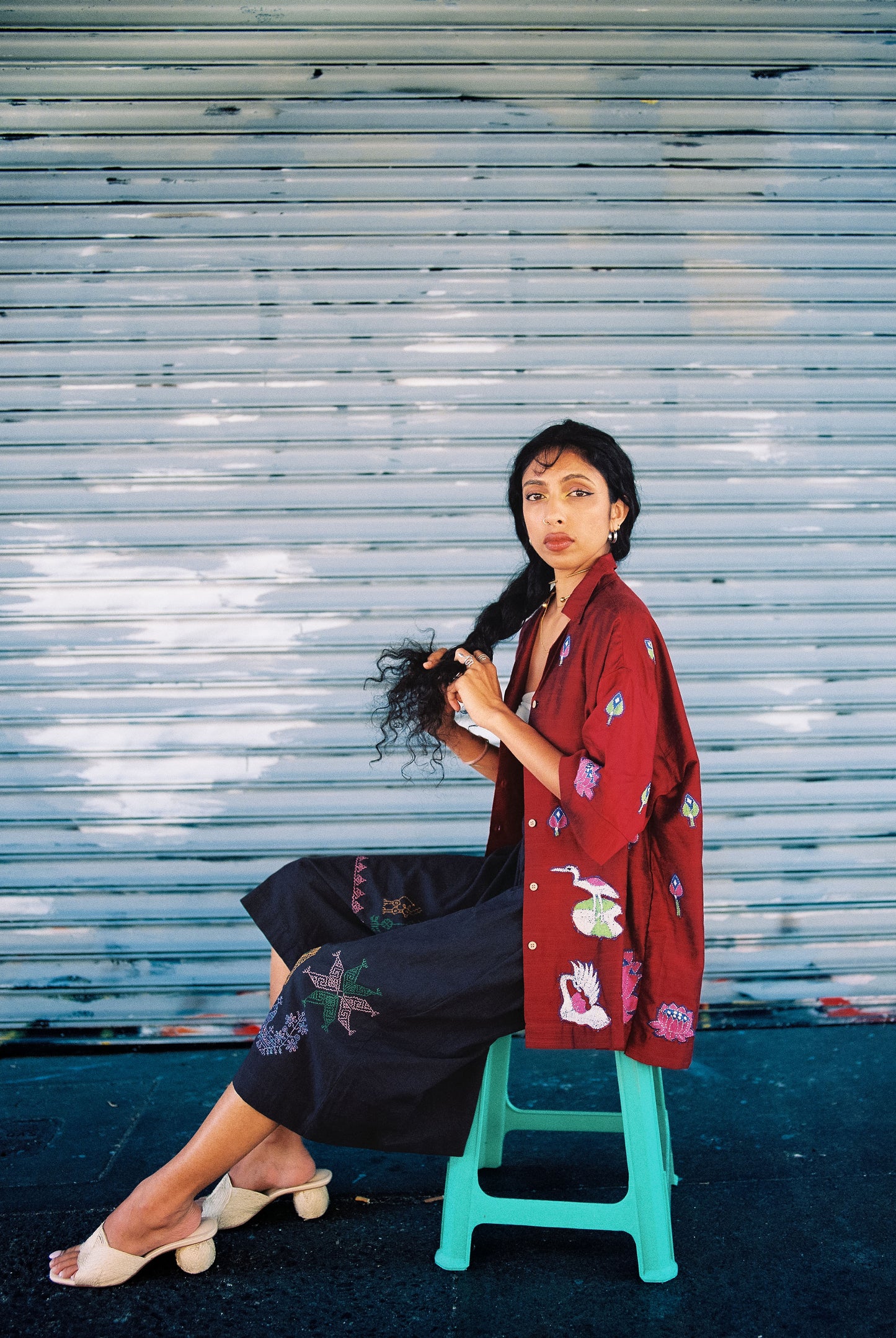 Kantha Lotus Shirt