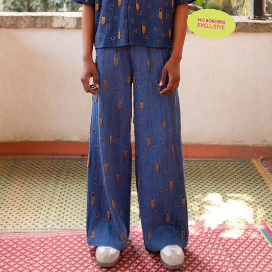 No Borders x Kula Indigo trousers