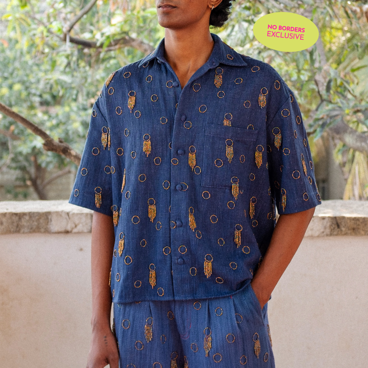 No Borders x Kula Indigo Shirt