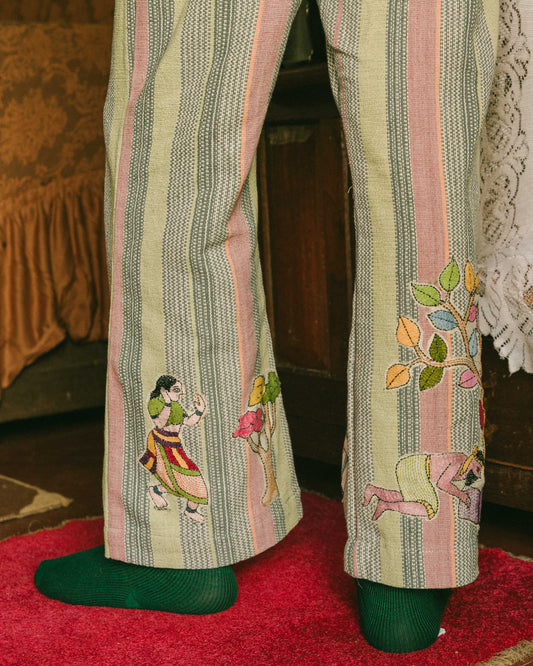 Kantha x Tisi Patchwork Multicolored Trouser
