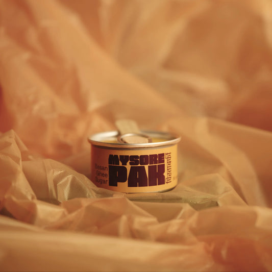 Mysore Pak in an easy open can (4 pieces)