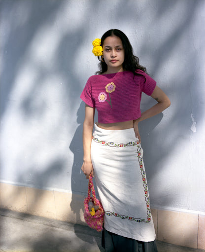 Buransh - crochet crop top