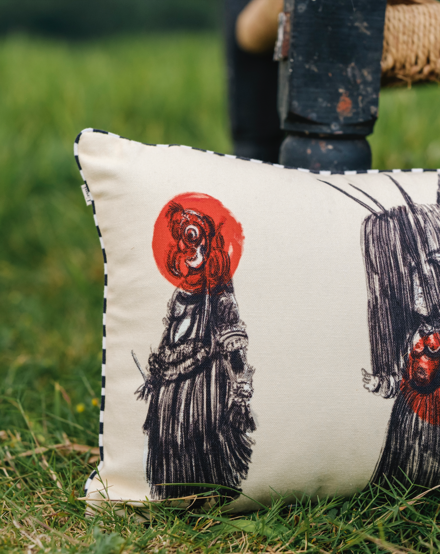Raja, Rani and Theyam cushion (Set of 3)