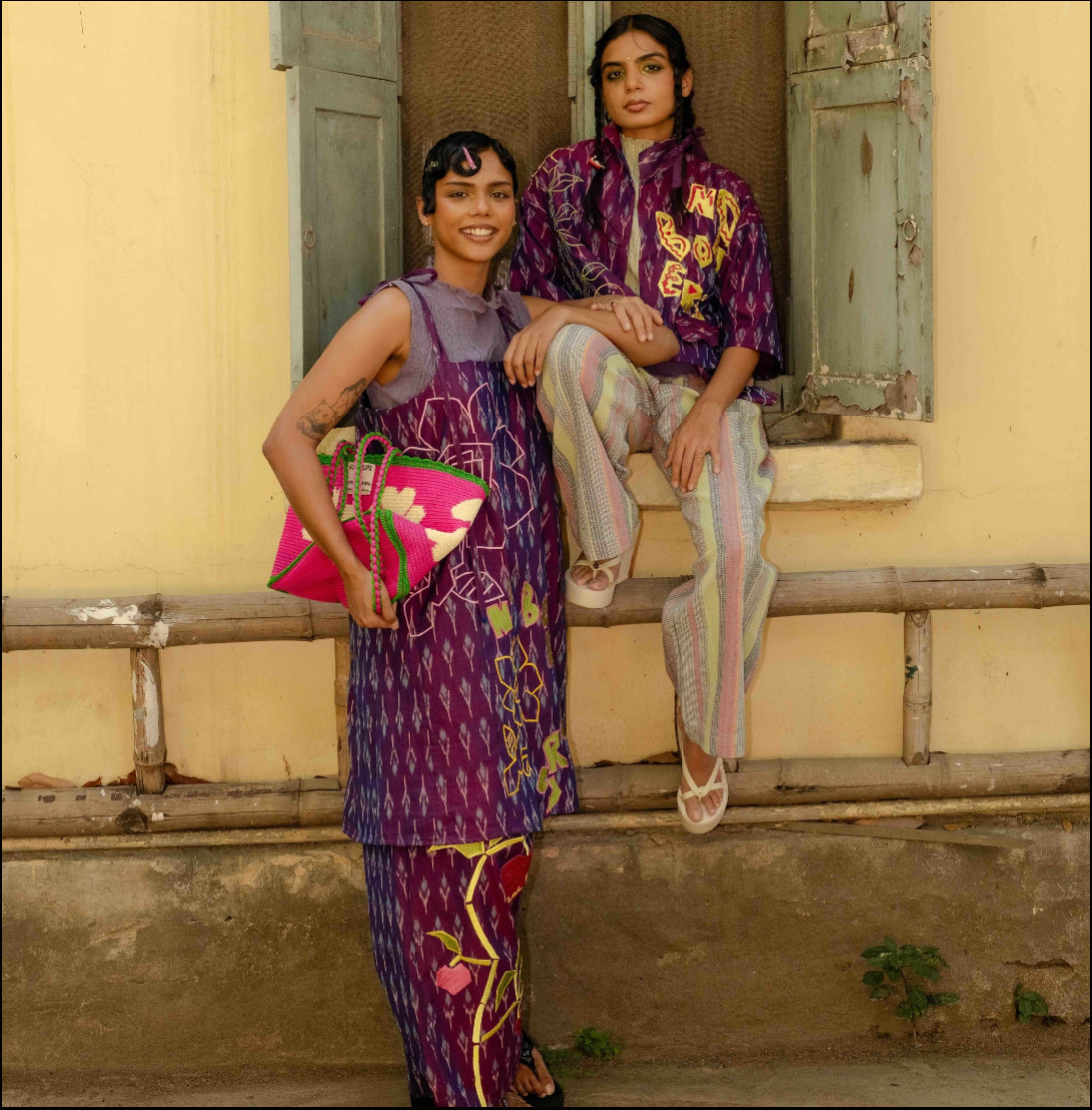 Let Love Grow Ikat Dress & Pant Co-ord Set
