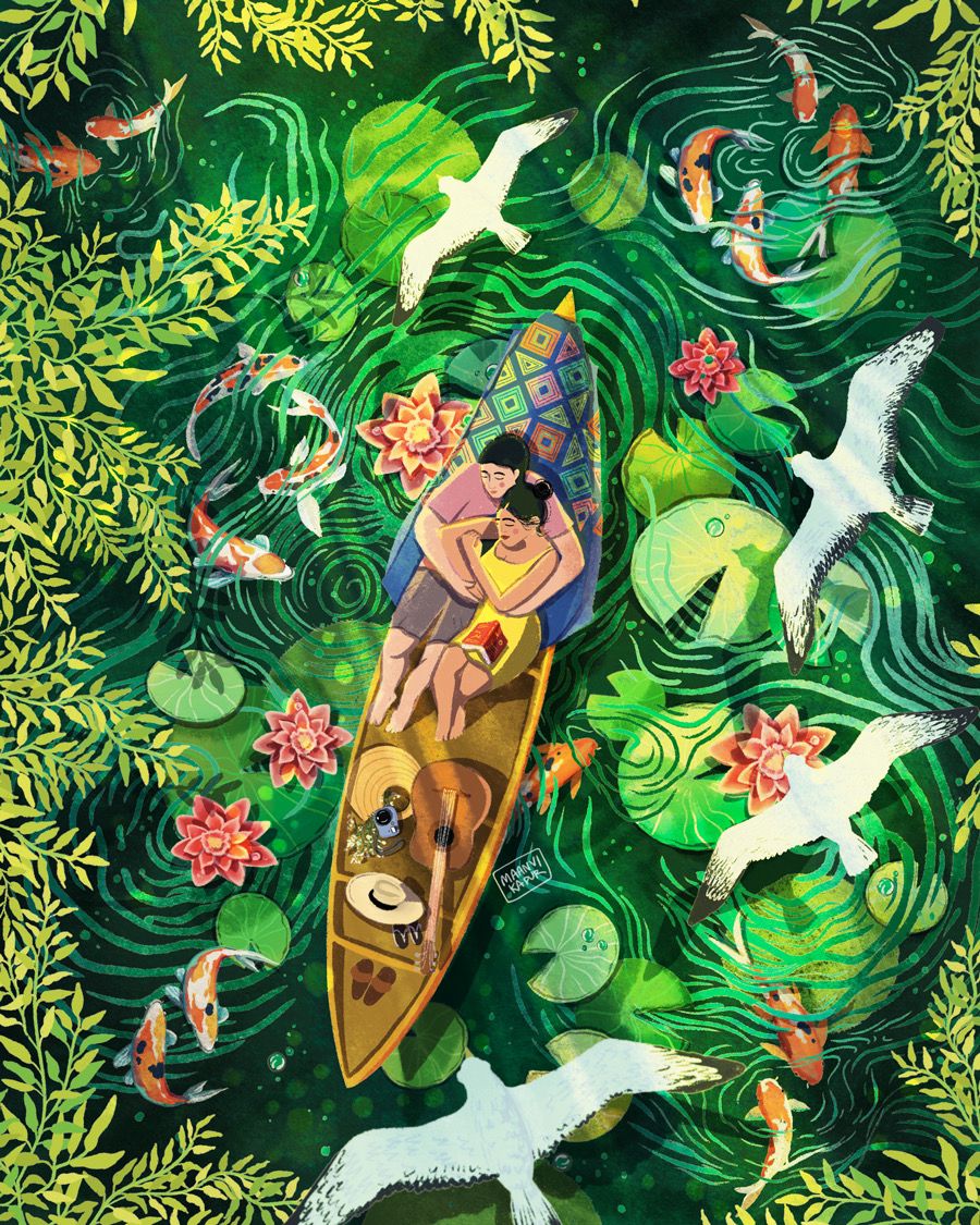 The Boat Ride - Digital Print on Archival Paper