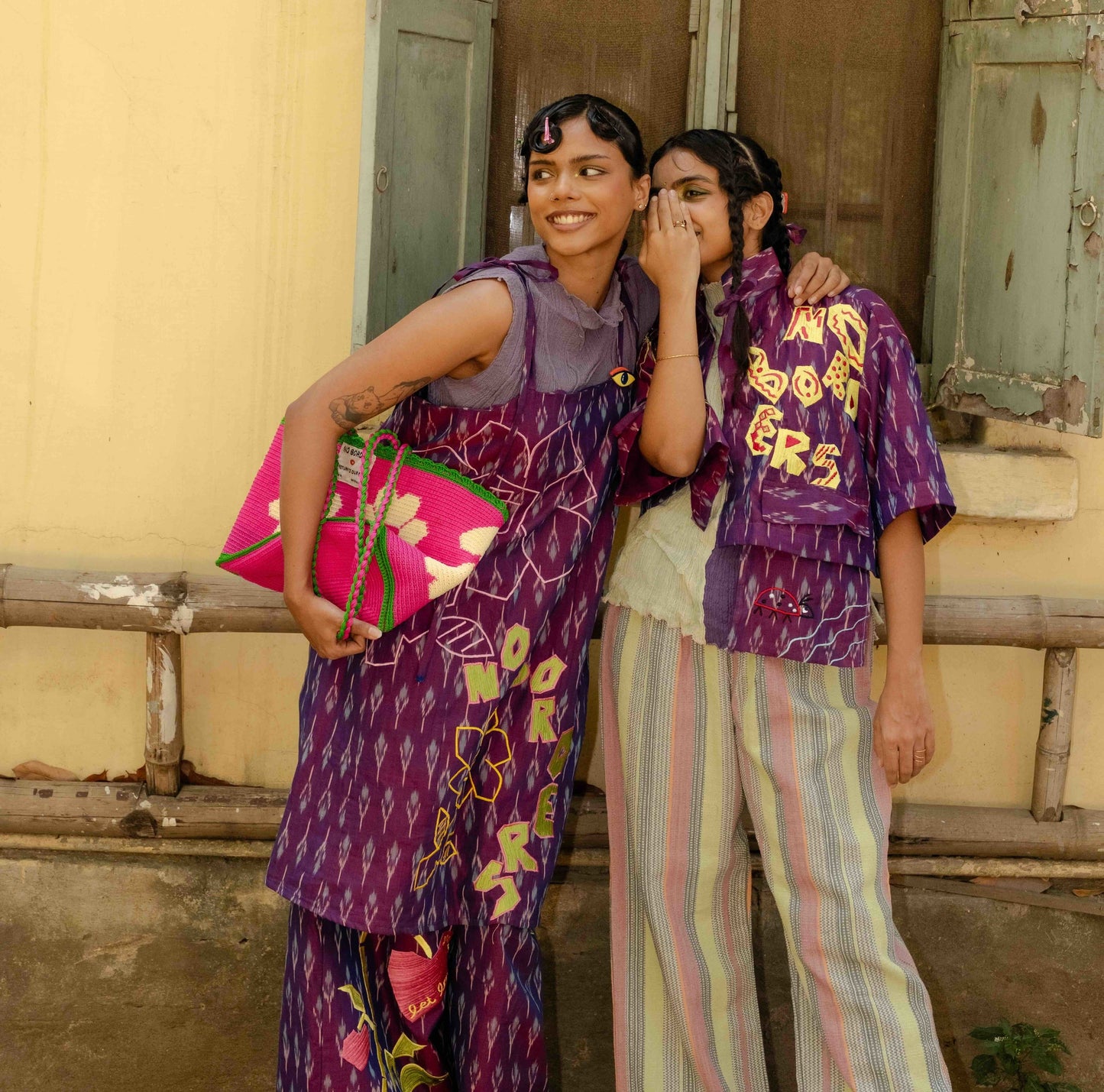 Let Love Grow Ikat Dress & Pant Co-ord Set