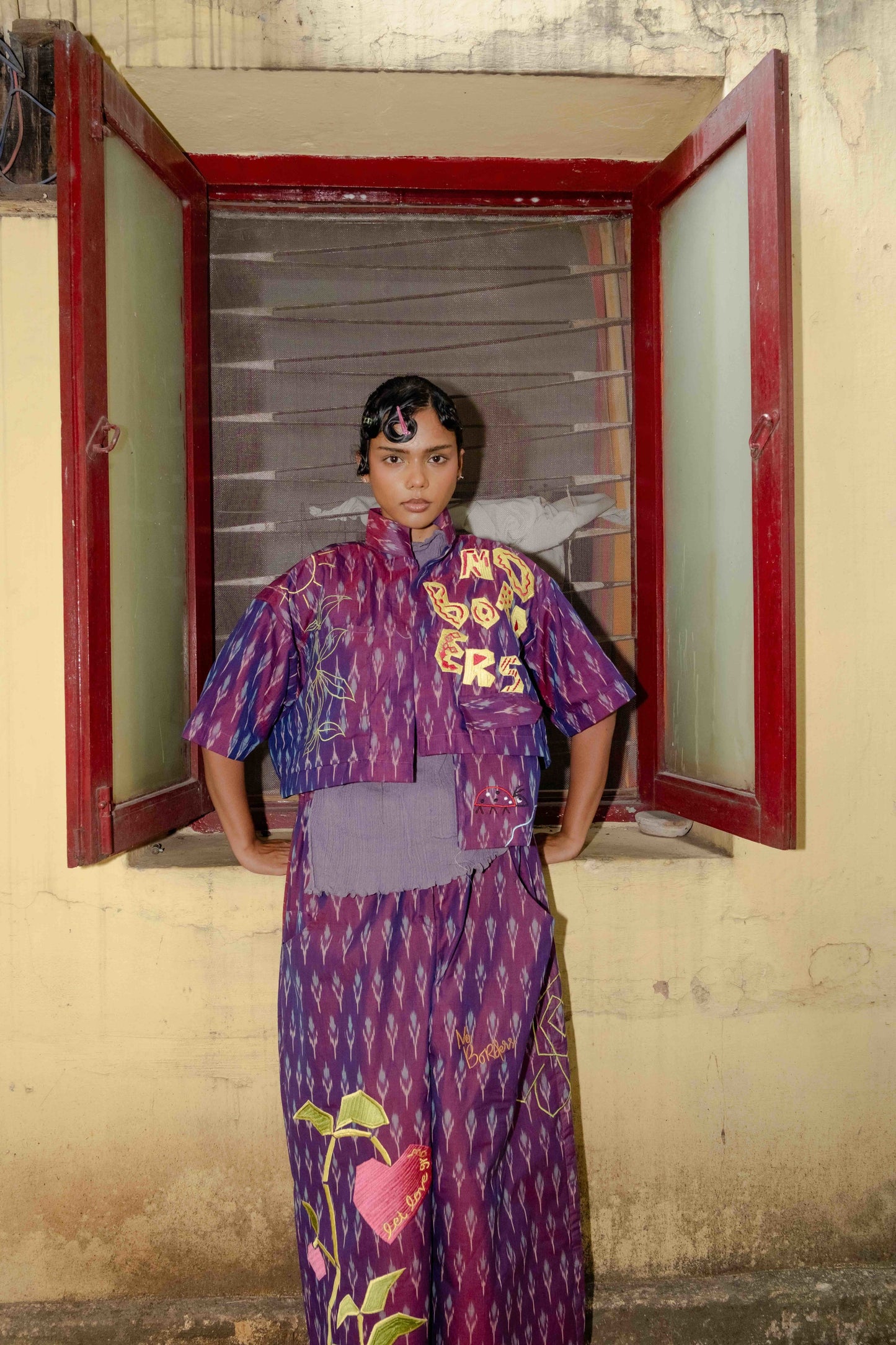 Let Love Grow Ikat Shirt & Pant Co-ord Set