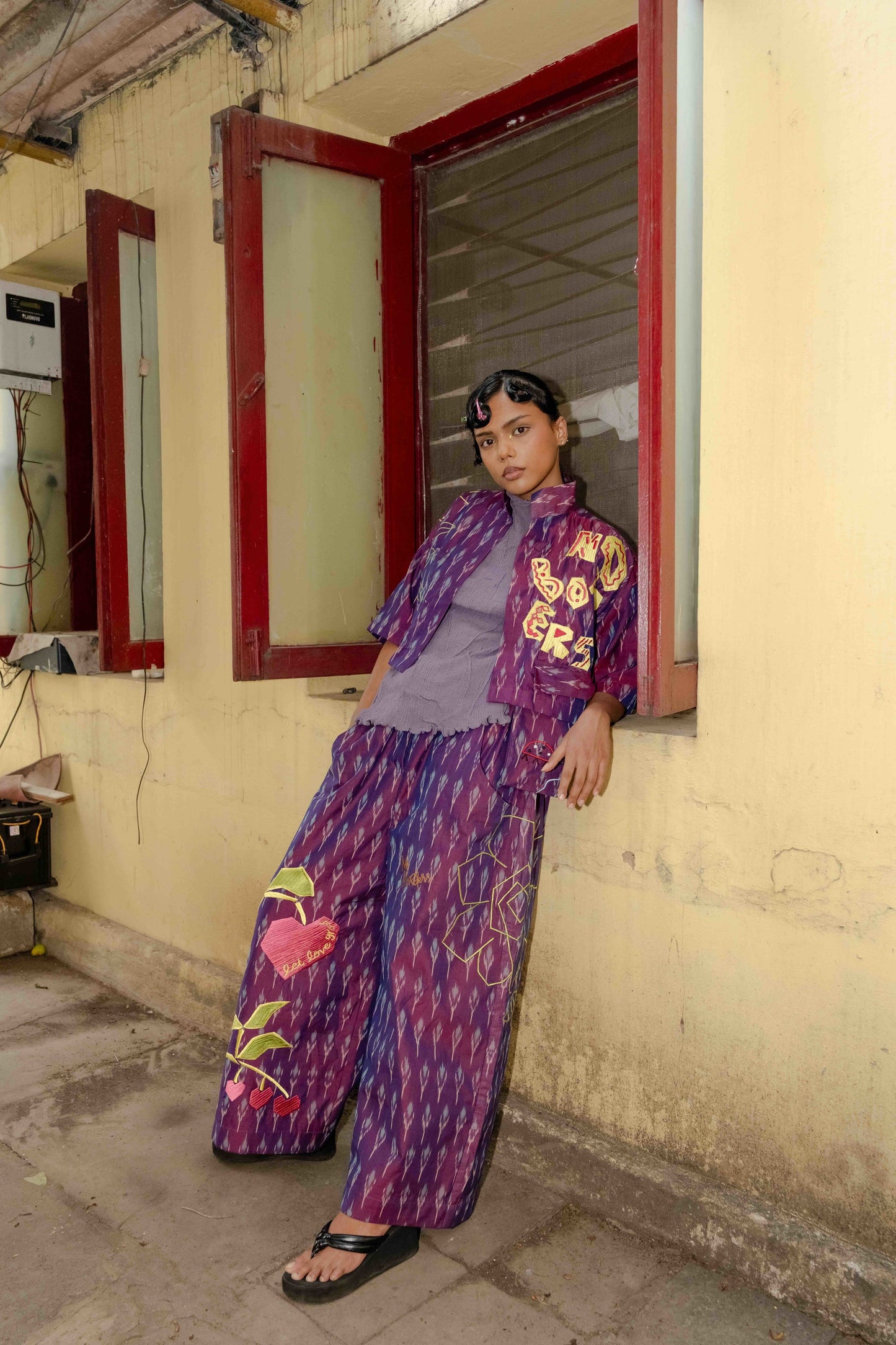 Let Love Grow Ikat Shirt & Pant Co-ord Set