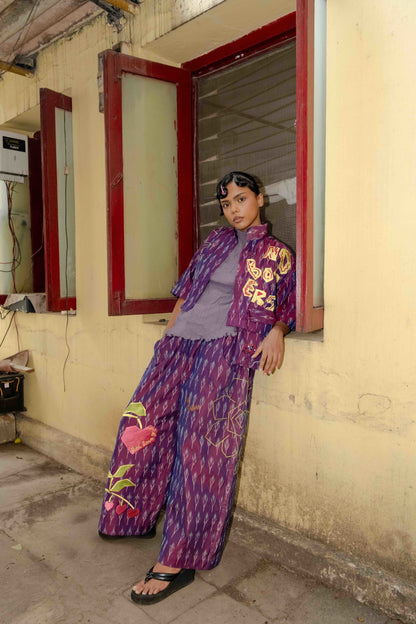 Let Love Grow Ikat Shirt & Pant Co-ord Set