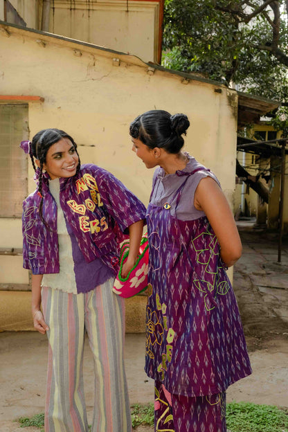 Let Love Grow Ikat Dress & Pant Co-ord Set