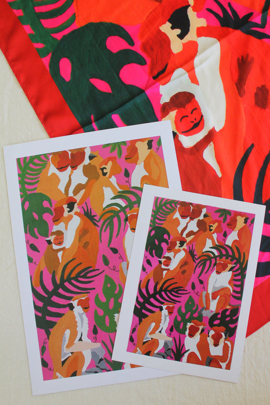 Macaque Print