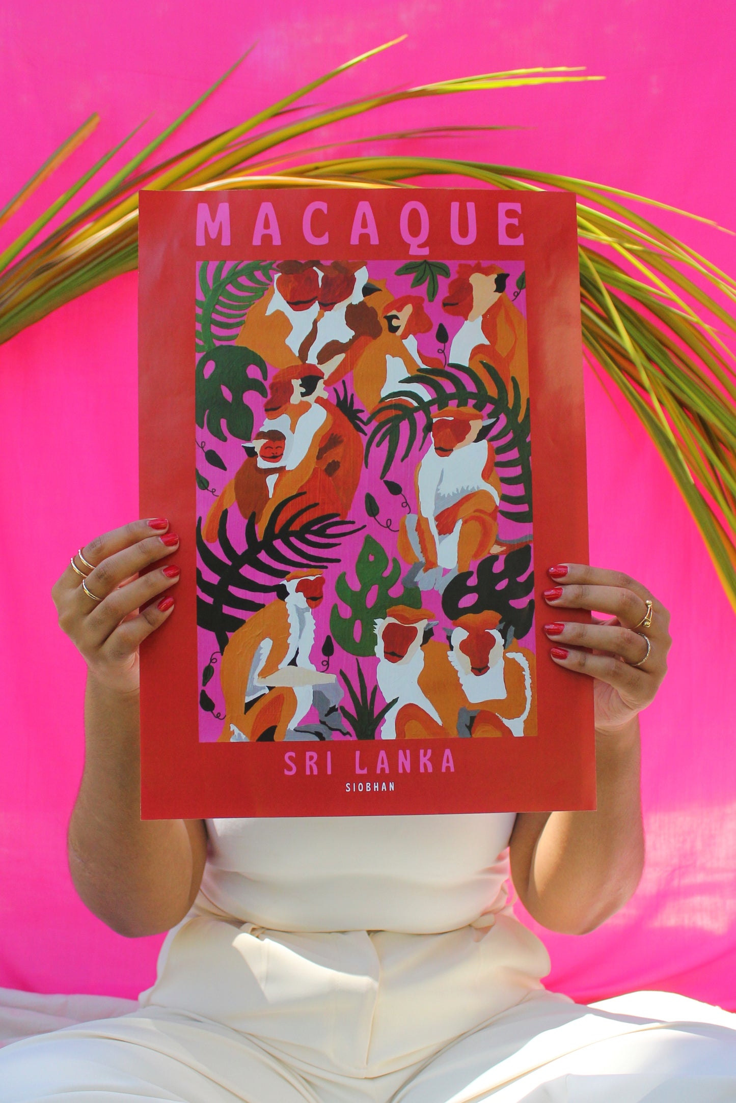 Macaque Travel Poster