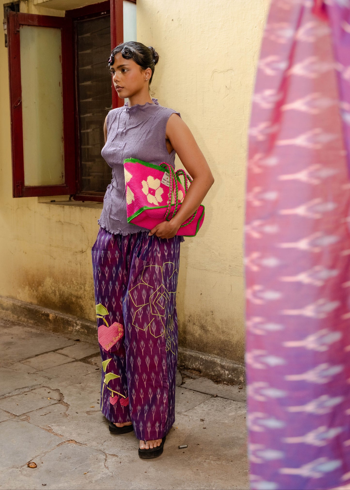 Let love grow Ikat Pants