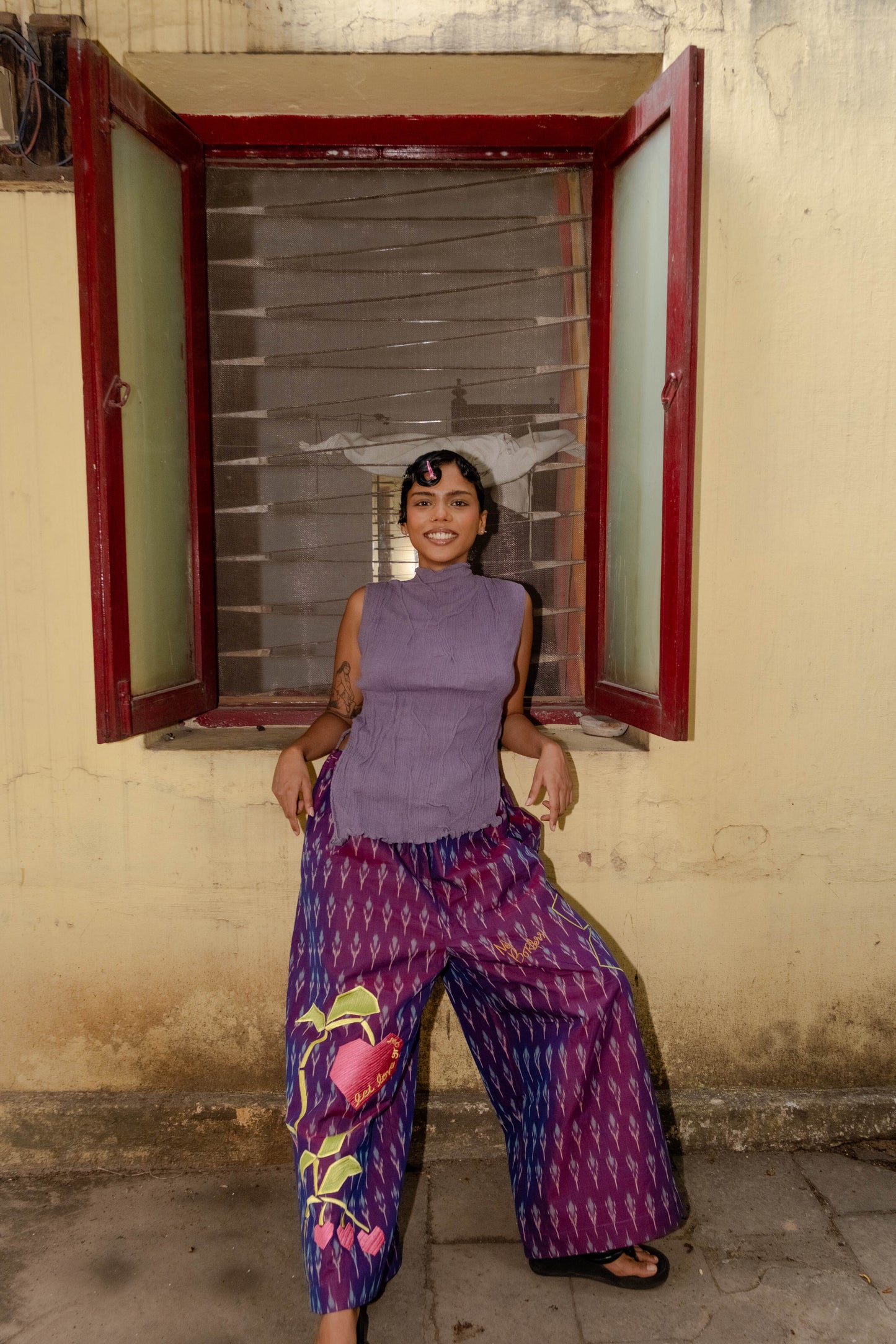 Let love grow Ikat Pants