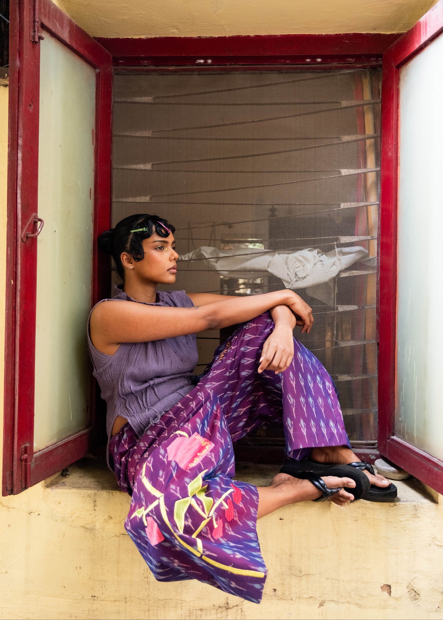 Let love grow Ikat Pants