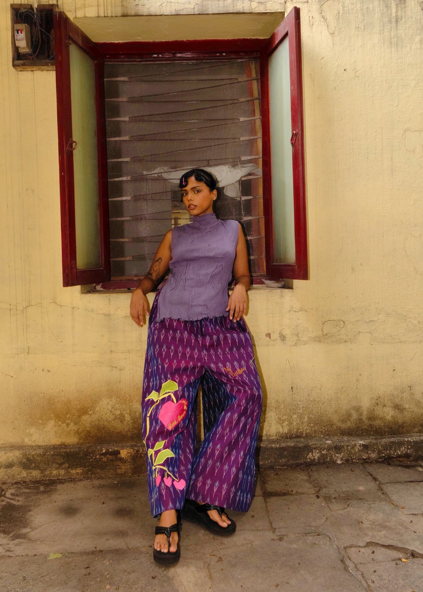Let love grow Ikat Pants