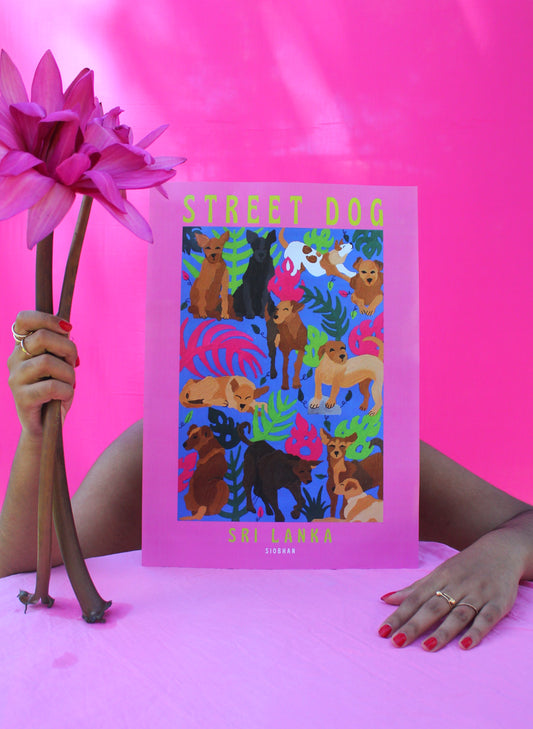 Street Dog Travel Poster