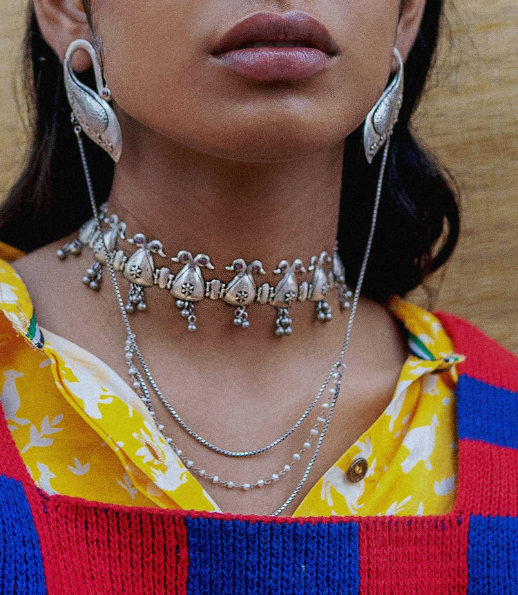 SURAKSHA | सुरक्षा NECKLETS / ARMLETS (IN SILVER)