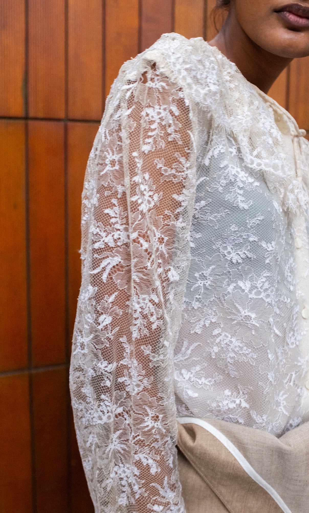 1980's LACE BLOUSE BY VALENTINO