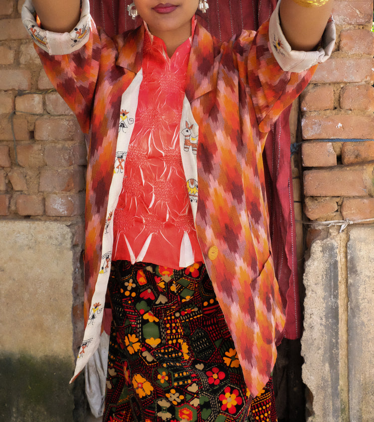 Red Sand Ikat Jacket