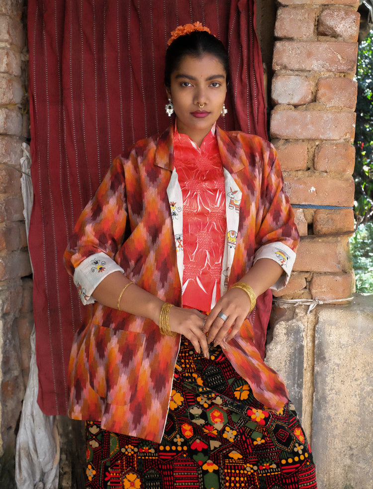 Red Sand Ikat Jacket