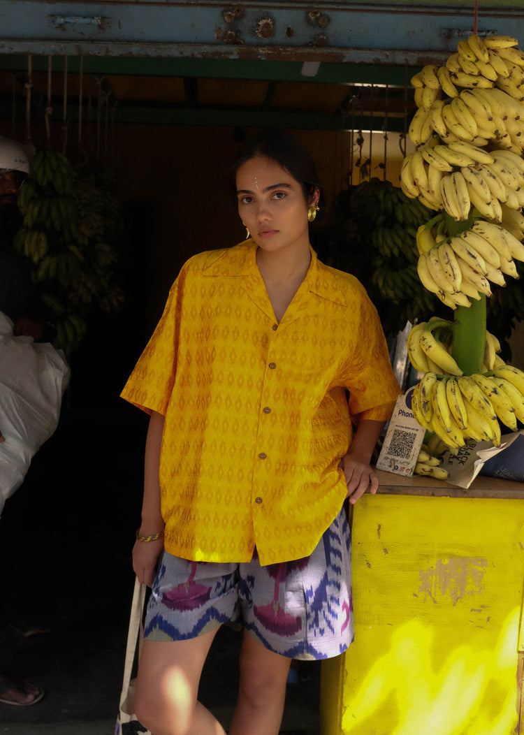 Yellow Ikat Shirt