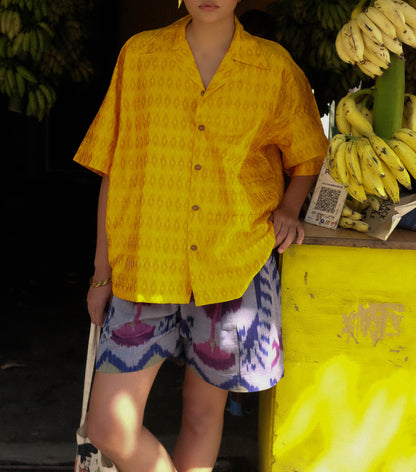 Yellow Ikat Shirt