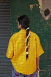 Greek Yellow Ikat Top
