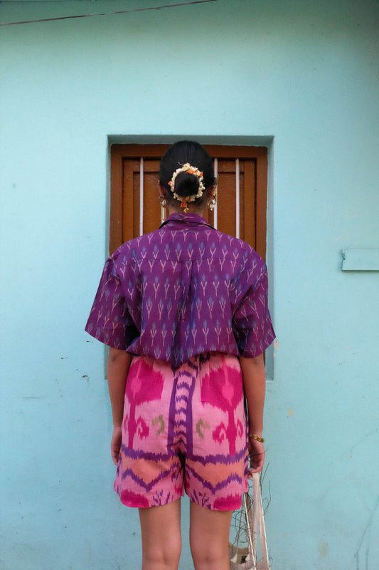 Pink Ikat Shorts