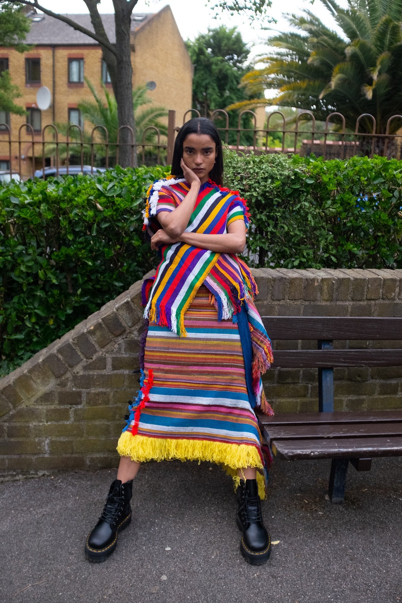 CROSS FRINGED TOP